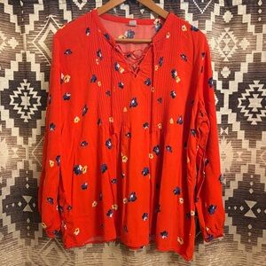 Old Navy Women’s Floral Long Sleeve Shirt Size XL
